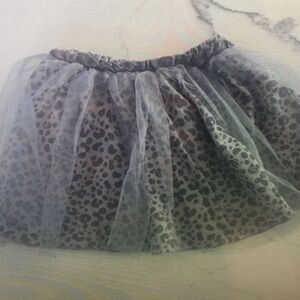 Leopard Print Tulle Skirt